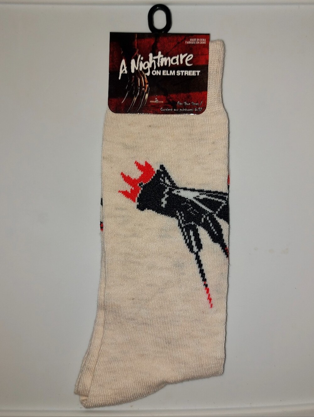 A Nightmare On Elm Street Freddy Krueger Mens Crew Socks